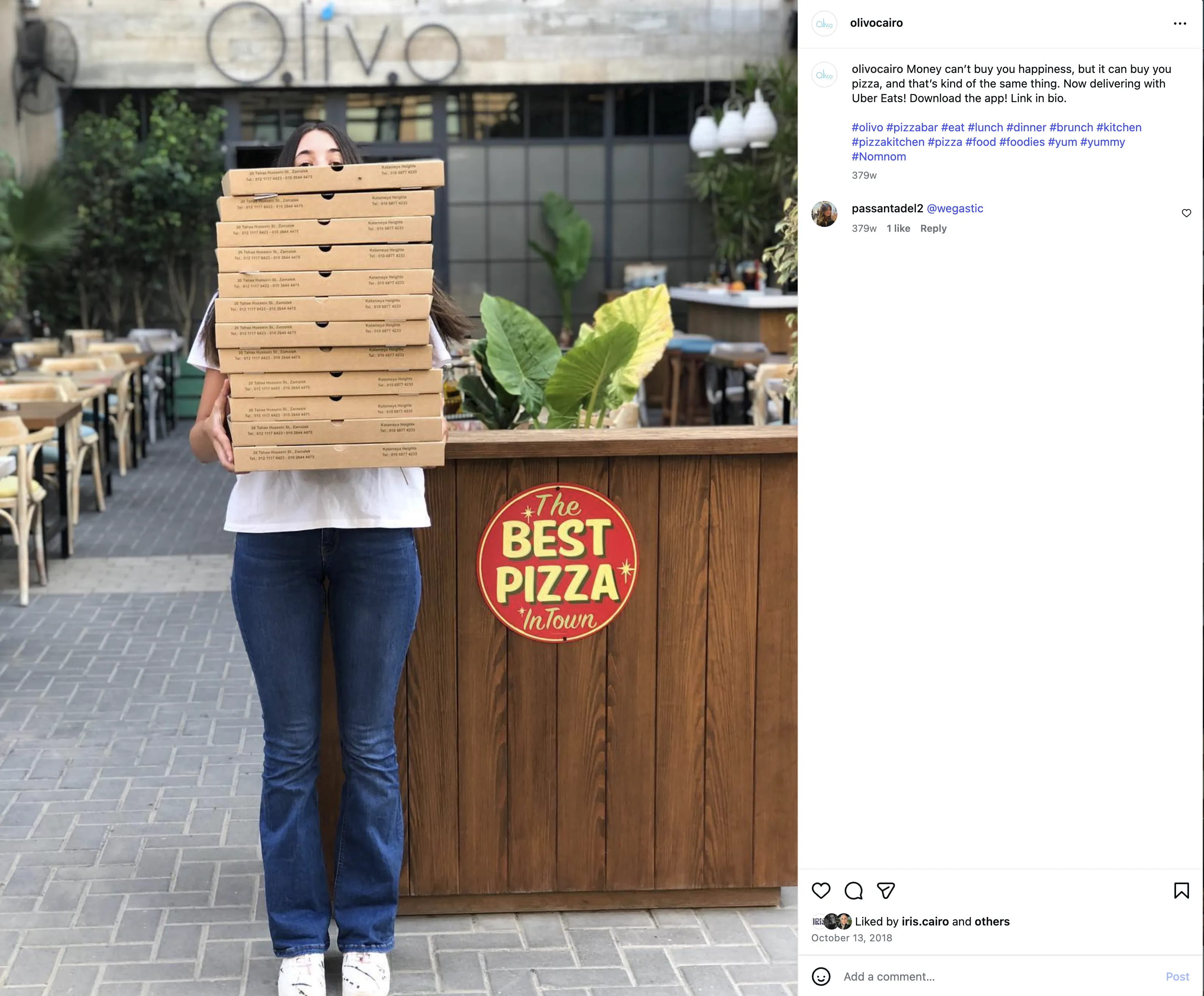 Olivo monthly calendar